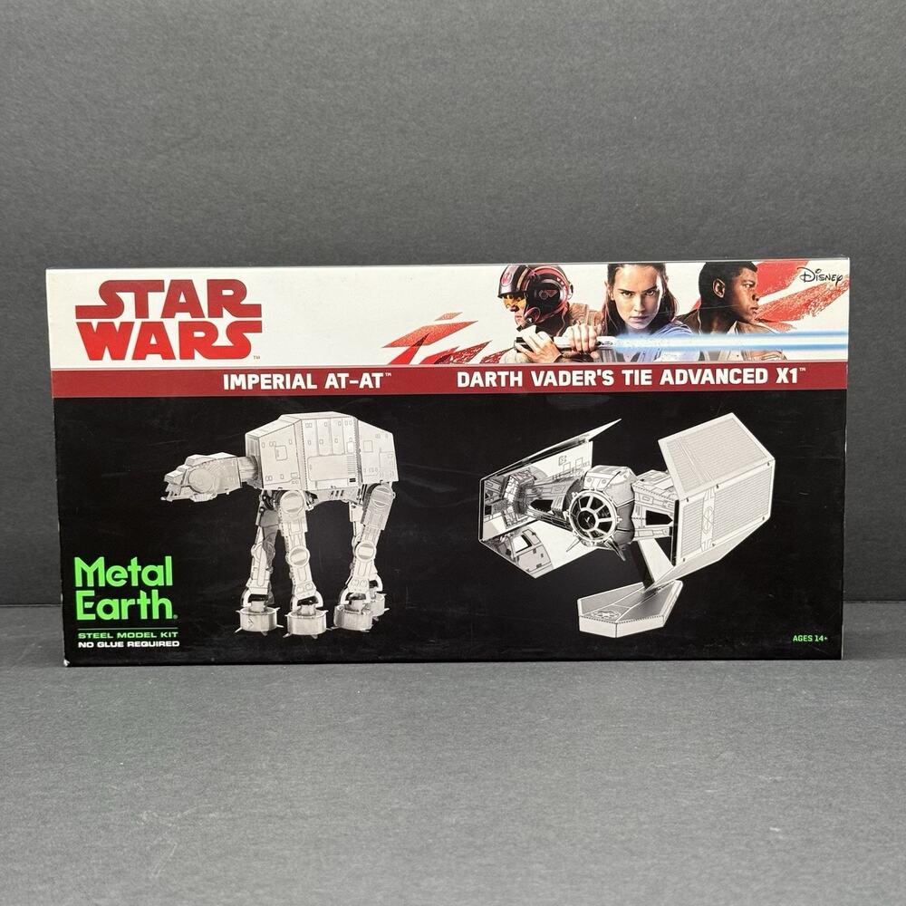 Star Wars Steel Model Kit Imperial AT-AT Darth Vader's Tie Advanced X1